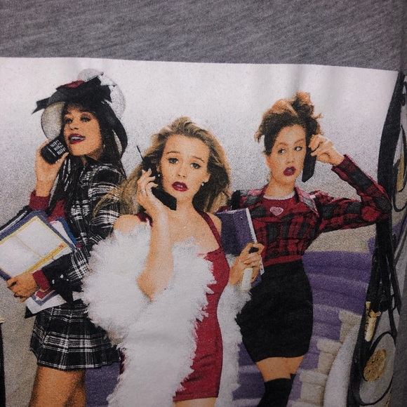 Clueless Gray Loose Fit Graphic Tee - Picture 3 of 5